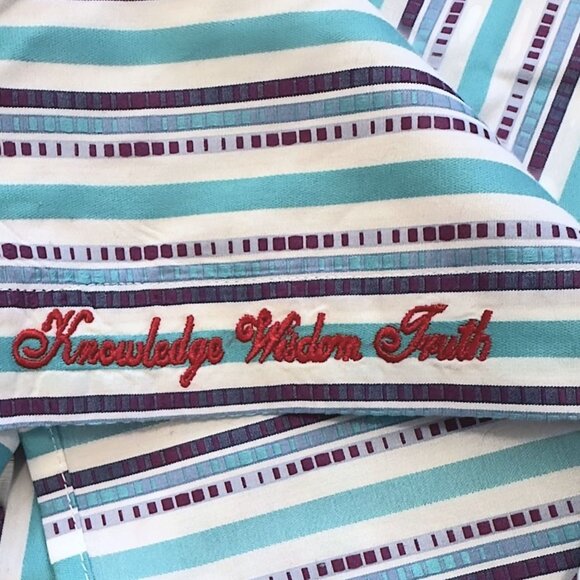 Robert Graham Multicolor Striped Long Sleeve Button-Down Dress Shirt Size 1XL - Picture 10 of 11